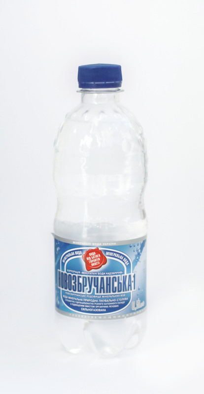 Вода мінеральна НОВОЗБРУЧАНСЬКА-1, сильногазована, 0,5 л.